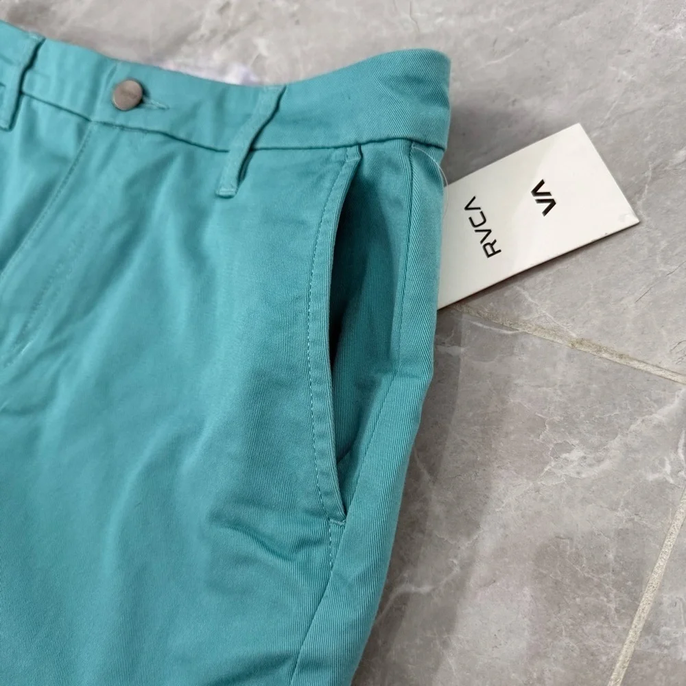 Women’s RVCA Weekend Stretch Mid-Rise Straight Leg Pant Pockets Size 27 - Picture 5 of 16